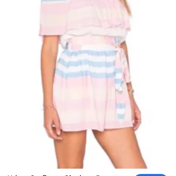 Mara Hoffman Pastel Stripe Off-Shoulder Dress - Picture 3 of 14